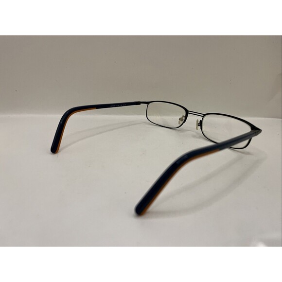 L\'Amy Eyeglasses France Lattitude 1B C02 Blue/Orange Frames Only Black 53-20-135 main image 5